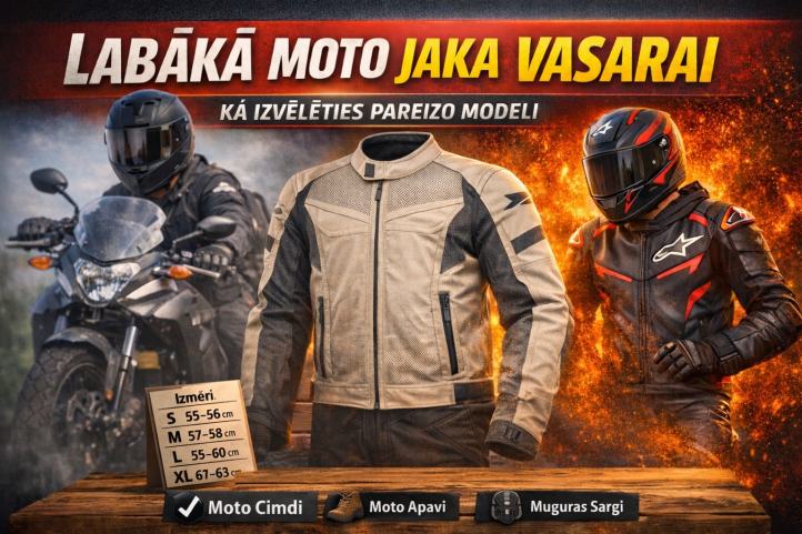 Labākā moto jaka vasarai – kā izvēlēties pareizo modeli