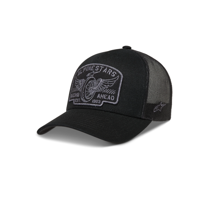 Alpinestars Heritage Patch Trucker Hat Black Black Grey