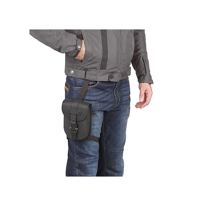 KAPPA Cafe Racer Leather Leg Bag