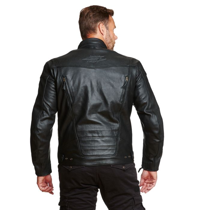 Eagle leatherjacket, black