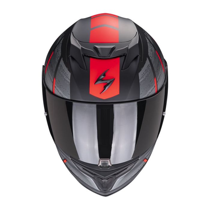 Scorpion EXO-520 helmet, matt black/red