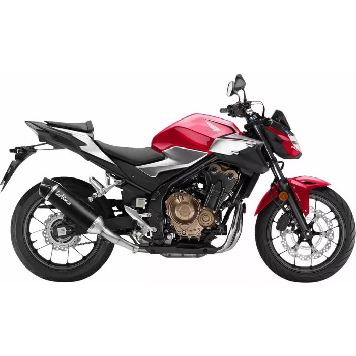 Nero Slip-On Muffler - Stainless Steel HONDA CB 500 F LeoVince