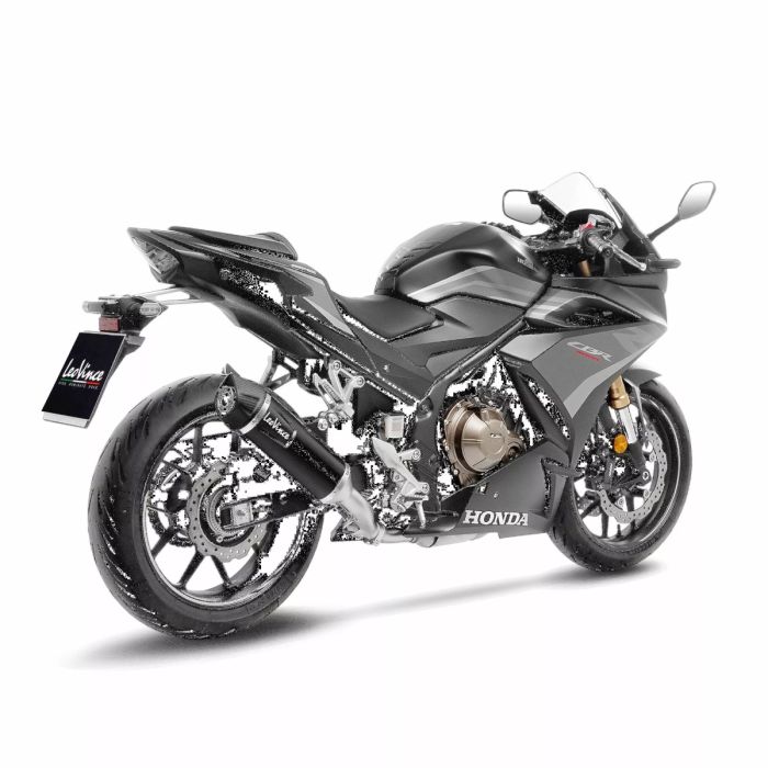 Nero Slip-On Muffler - Stainless Steel HONDA CB 500 F LeoVince