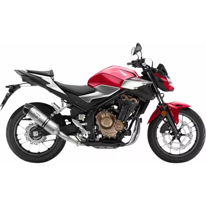 LV One Evo Stainless Steel Slip-On Muffler CB 500 F LeoVince
