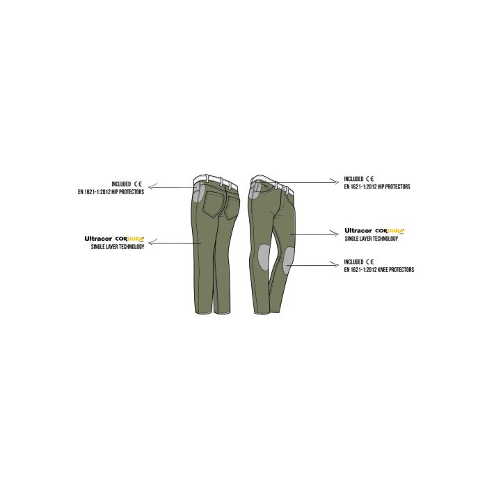 AVIATOR CARGO MOTO JEANS PMJ BLACK