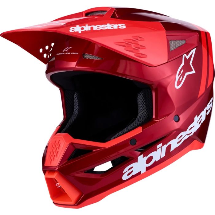 Alpinestars Motokrosa ķivere SM3 RADIUM RED/WHITE Alpinestars Motokrosa ķivere SM3 RADIUM RED/WHITE
