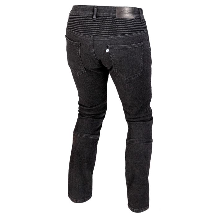 Sweep Dayton Single Layer, black, moto džinsi L34