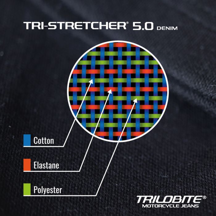 Trilobite 2461 Parado AAA black long MONOLAYER jeans L34