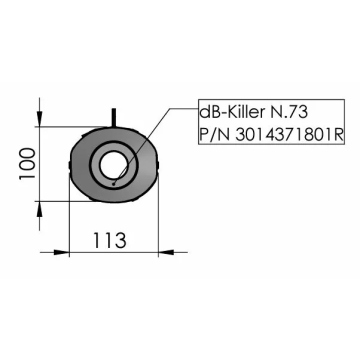 DB Killer ieliktnis 73 YAMAHA MT-09 LeoVince