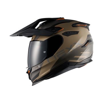 Y.TRAVL QUEST SAND / GRAY MATT L DUAL NEXX HELMET