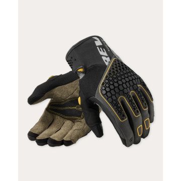 Revit Gloves Mangrove Black-Ocher Yellow