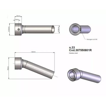 DB Killer Insert 33 HONDA XL 125 LeoVince