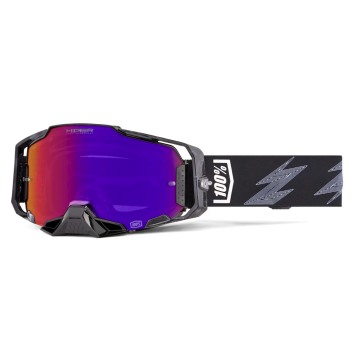 100% MX aizsargbrilles Armega Hyper Crenshaw - spoguļstikla violetas lēcas