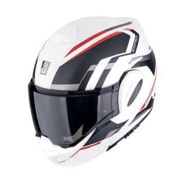 EXO-TECH EVO FURIO Matt white Black Red SCORPION шлем