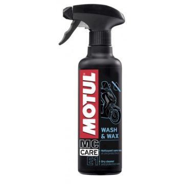 Sausā tīrīšana MOTUL MC CARE ™ E1 Wash &; Wax 0,4L