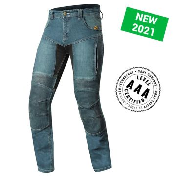 [AAA] Trilobite 661 Parado Circuit Slim SHORT moto jeans, синий