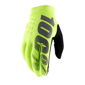 Moto cimdi BRISKER YTH COLD WEATHER (bērnu) fluo