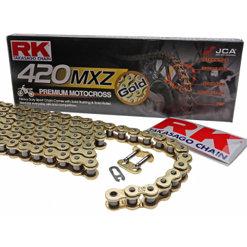 MOTOCIKLU ĶĒDE RK GB420MXZ Offroad Gold +CL