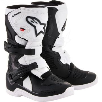 Alpinestars MX Tech 3s Barn Kids Black/White Мотокроссовые ботинки