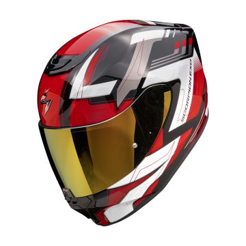 EXO-391 CAPTOR Black Red SCORPION HELMET