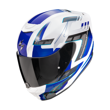 EXO-391 CAPTOR White Blue SCORPION HELMET