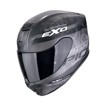 EXO-391 AVA Matt Black-Silver SCORPION HELMET