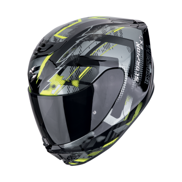 EXO-391 CLUTTER black neon yellow SCORPION HELMET