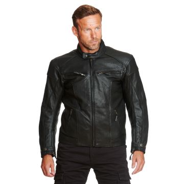 Eagle leatherjacket, black