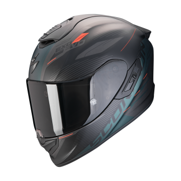 EXO-1400 EVO II AIR LUMA Matt Black Green SCORPION HELMET