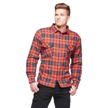 MANITOU FLANNEL SHIRT Moto Jaka, oranža