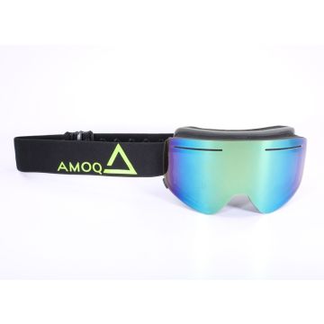 AMOQ Vision Snow brilles Black-HiVis - Gold Mirror