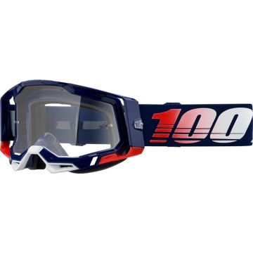 100% Motokrosa Brilles Racecraft 2 Republic Clear