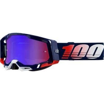 100% Motokrosa Brilles Racecraft 2 Republic Red/Blue