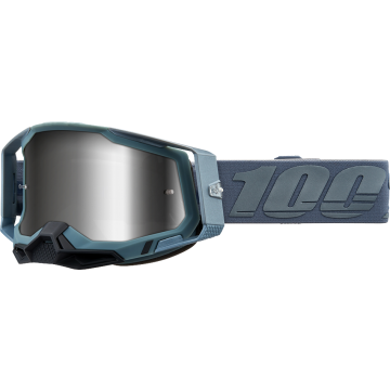 100% Motokrosa Brilles Racecraft 2 Battleship Silver