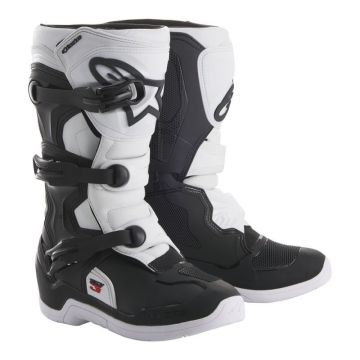 Motokrosa zābaki Alpinestars MX Tech 3s Junior melns/balts