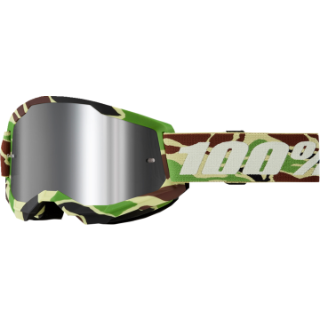 100% MX Brilles Strata 2 Camo Mirror silver