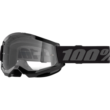 100% MX Brilles Strata 2 Junior Black Clear