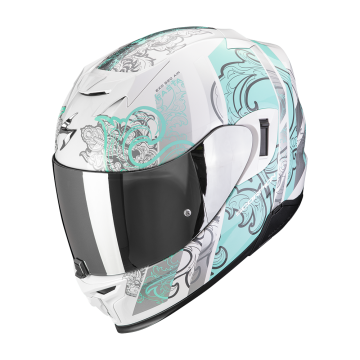 EXO-520 EVO AIR FASTA White Light blue SCORPION HELMET