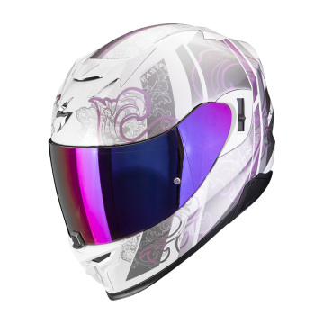 EXO-520 EVO AIR FASTA White Purple SCORPION HELMETS