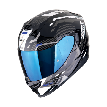 EXO-520 EVO AIR RANKA Black White Blue SCORPION HELMET