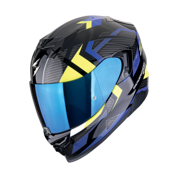 EXO-520 EVO AIR SENSUS Black Blue Neon Yellow SCORPION HELMET