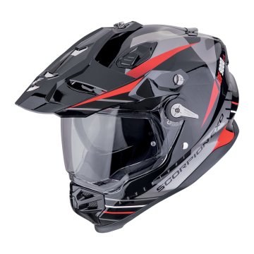 ADF-9000 AIR FEAT Black Silver Red SCORPION шлем