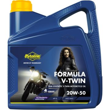 Eļļa PUTOLINE Formula V-Twin 20W50 4l , Pussintētika