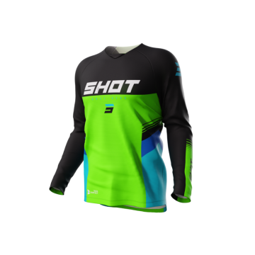 Shot bērnu krekls Jersey Raw Tracer Green