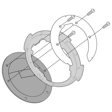 KAPPA Tanklock stiprinājums benzīnbākai Aprilia/Triumph