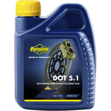 Bremžu šķidrums PUTOLINE DOT 5.1 BRAKE FLUID 500 ml