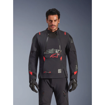 Alpinestars Jaka Halo Pro Drystar XF Laminēta melna/sarkana