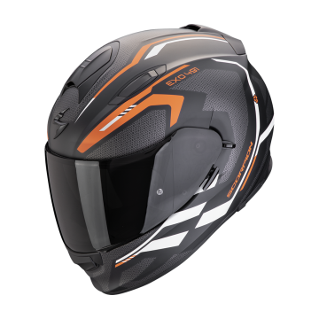 EXO-491 KRIPTA Matt Black Orange White SCORPION HELMET