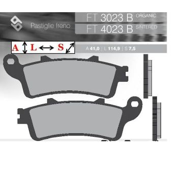 FT3023B BRENTA Органические тормозные колодки