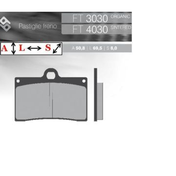 FT4030 Синтетические тормозные колодки Brent